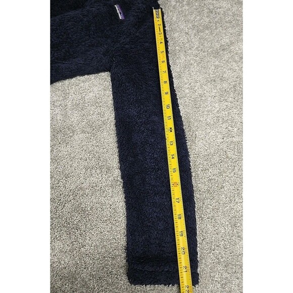 Patagonia  Los Gatos Quarter Zip Fleece Pullover Navy Blue Girls Size L/12 - Picture 8 of 8